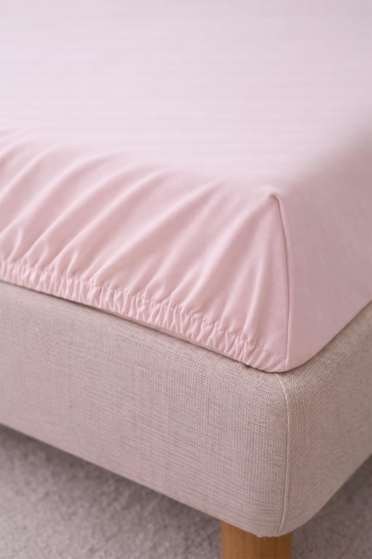 Basic Cotton Satin Super King Size Full Fitted Sheet (200 x 200 cm)