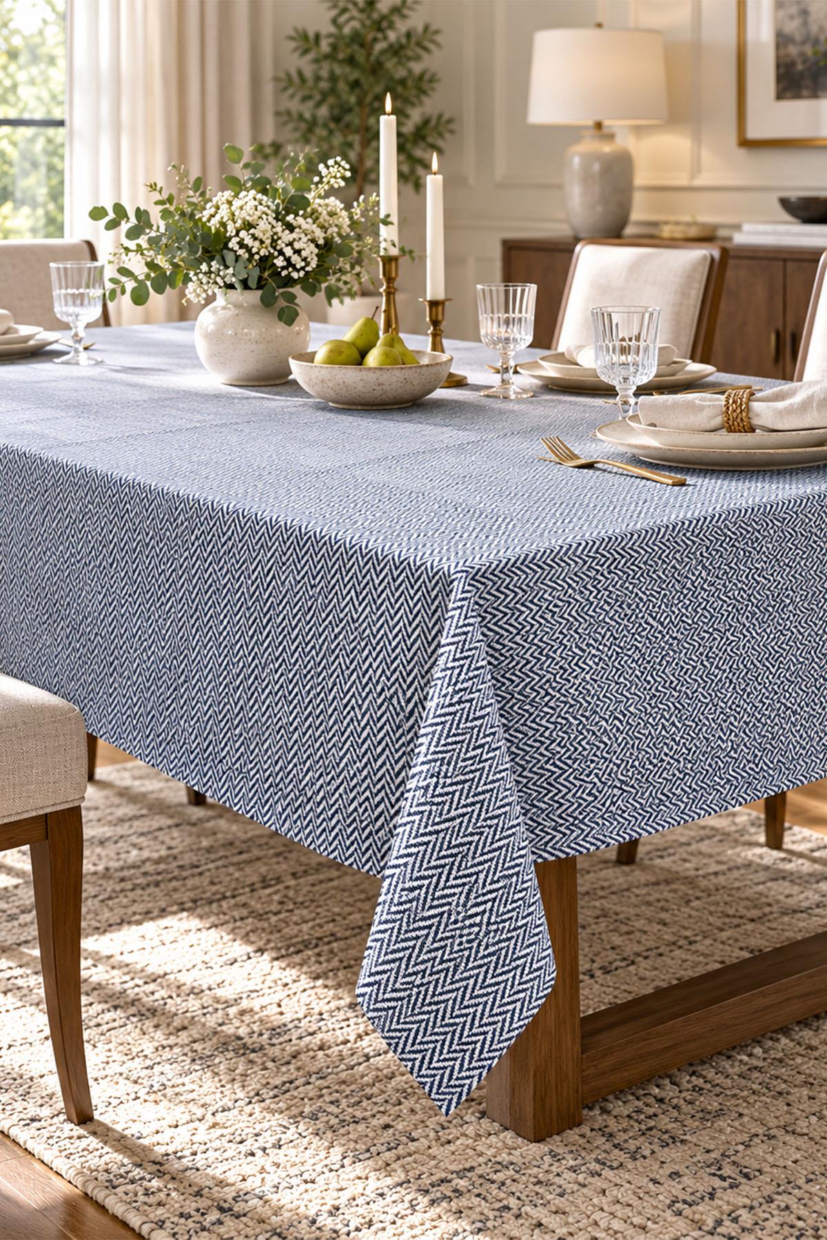 Laminated, Stain-Resistant, Easy-to-Care Tablecloth (160 x 260 cm)
