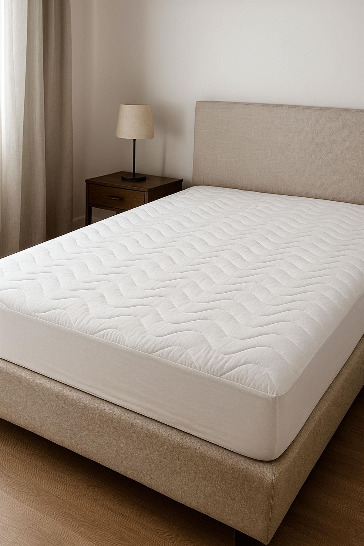 Protector de colchón ajustable impermeable de ranforce, Super King Size (200 x 200 cm)