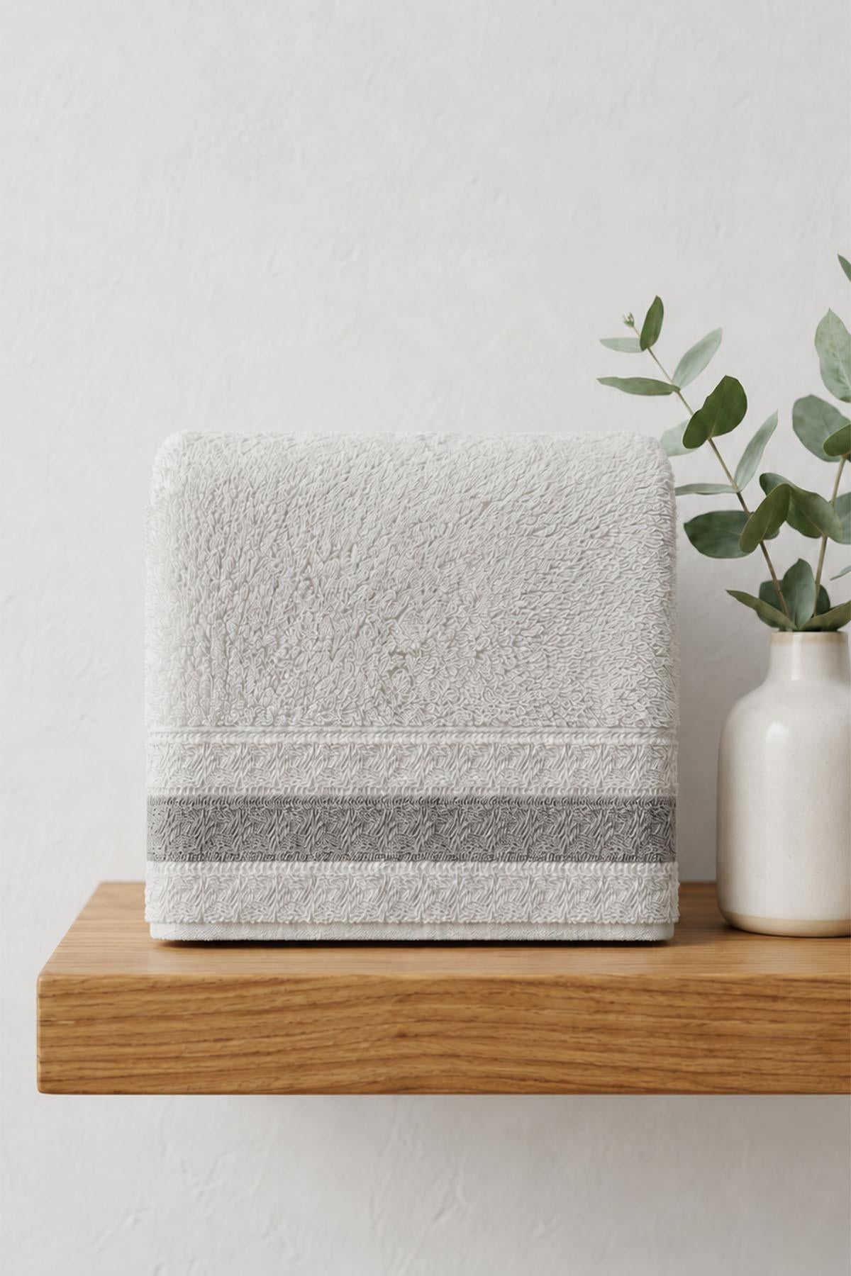 Toalla de baño Samos con rayas (90 x 150 cm)