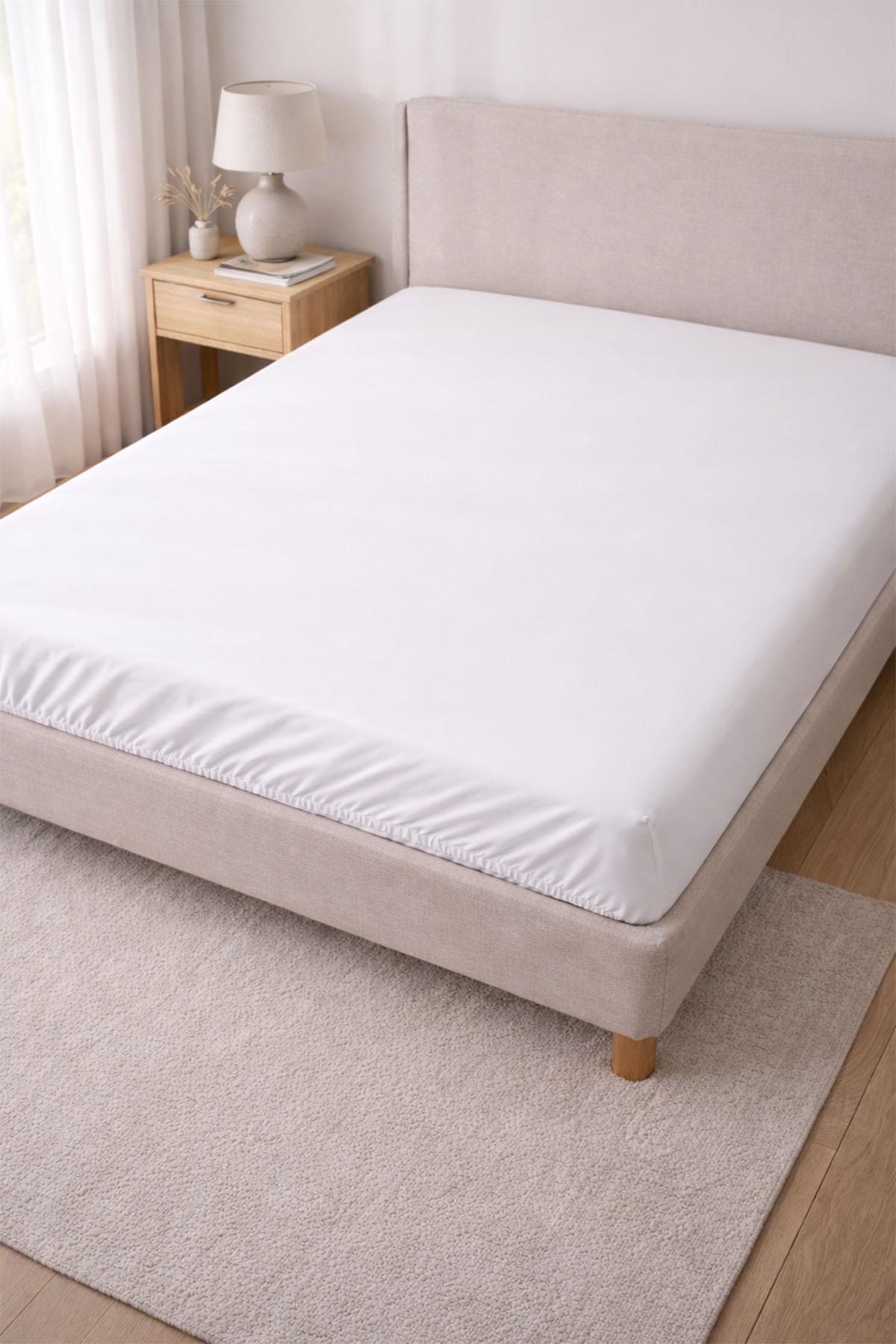 Basic Cotton Satin Single Fitted Sheet (100 x 200 cm)