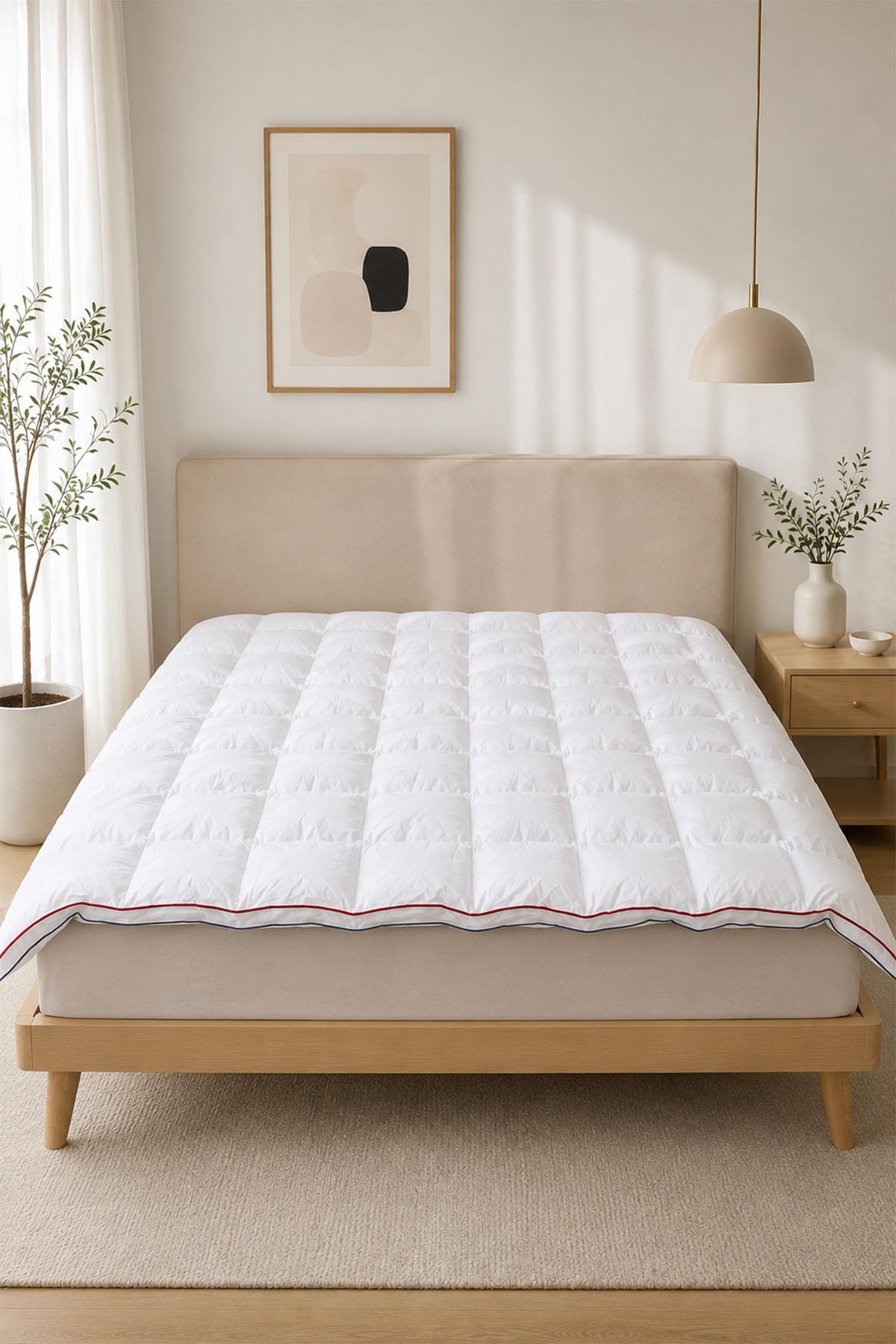 Cubrecama de algodón Buffle para cama doble (200 x 200 cm)