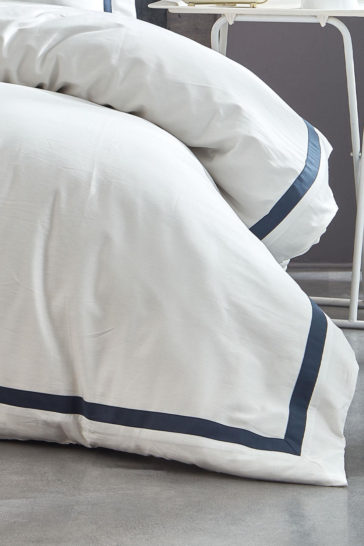 Carisma Piped Cotton Sateen King Size 7-Piece Duvet Cover Set