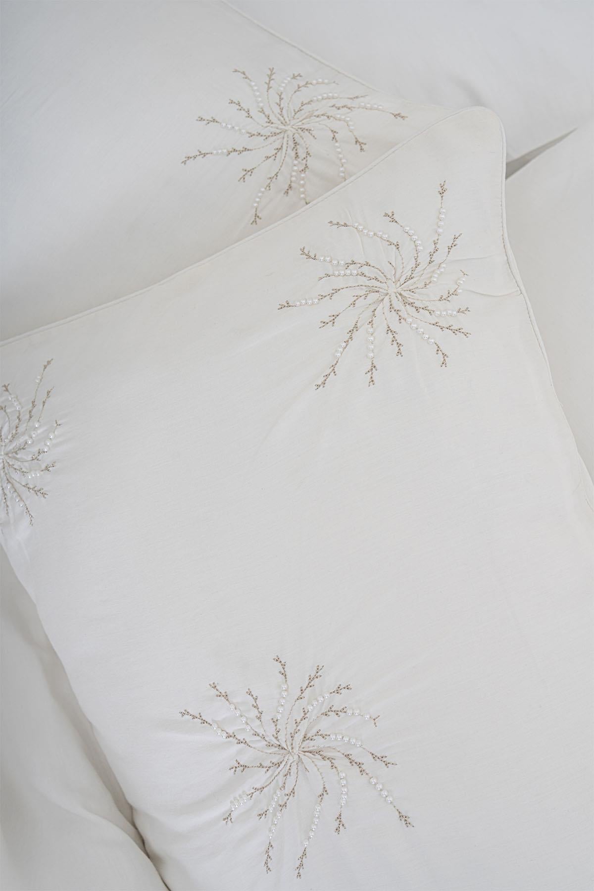 Juego de Funda Nórdica Lorient de Satén de Algodón con Bordado, 6 Piezas, para Cama Matrimonial