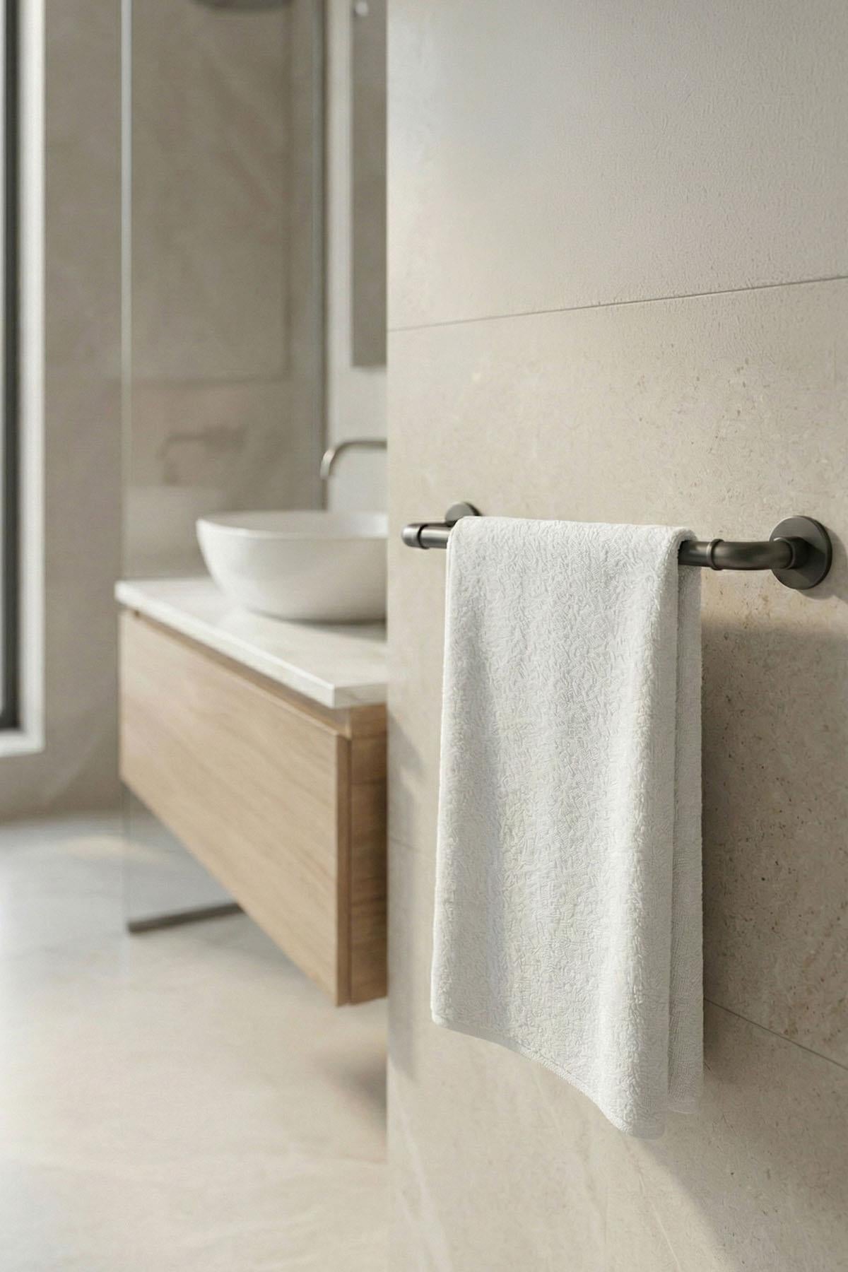 Toalla facial de algodón de 650 g/m² (50 x 90 cm)