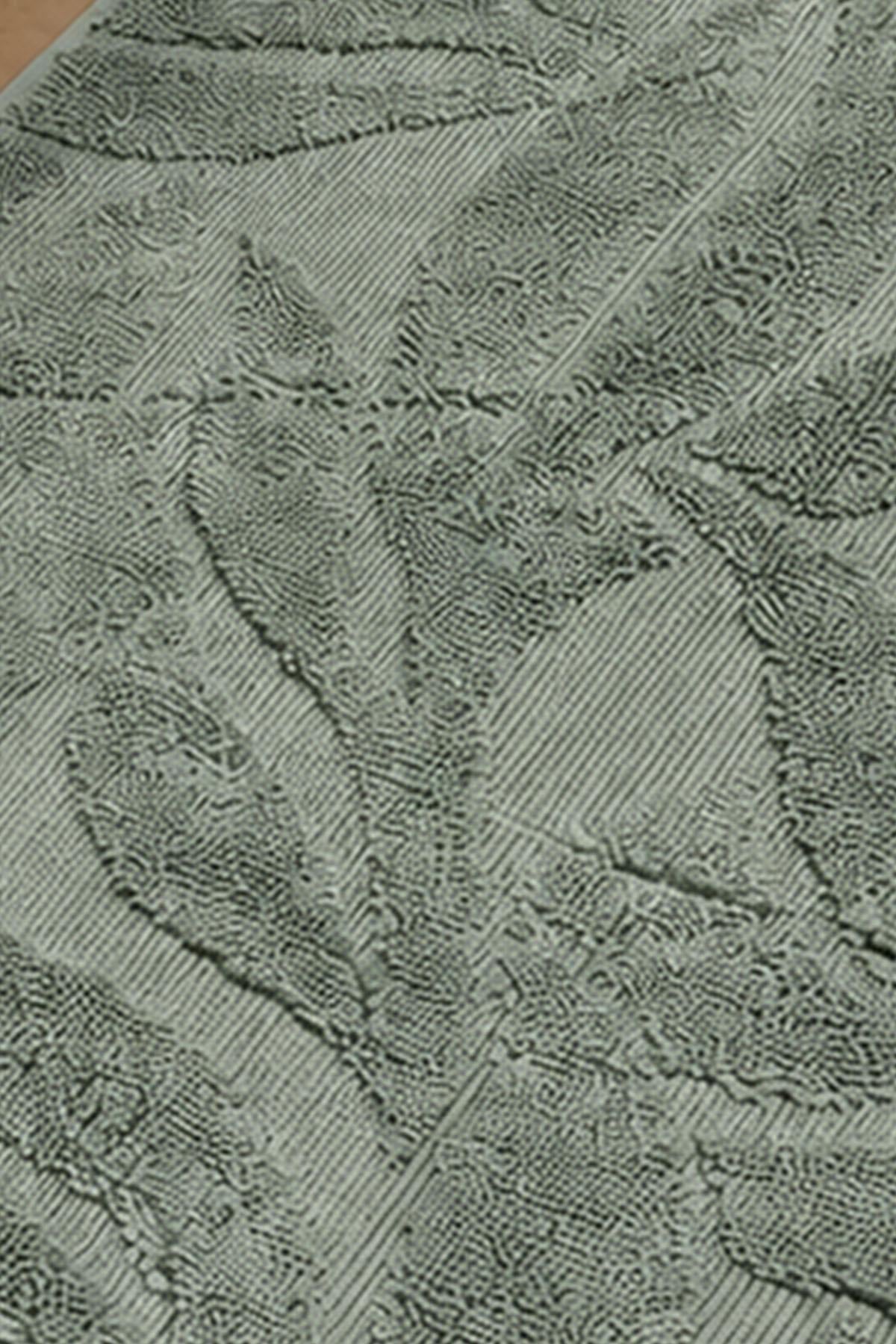 Toalla para pies con estampado de hojas de salvia (50 x 80 cm)